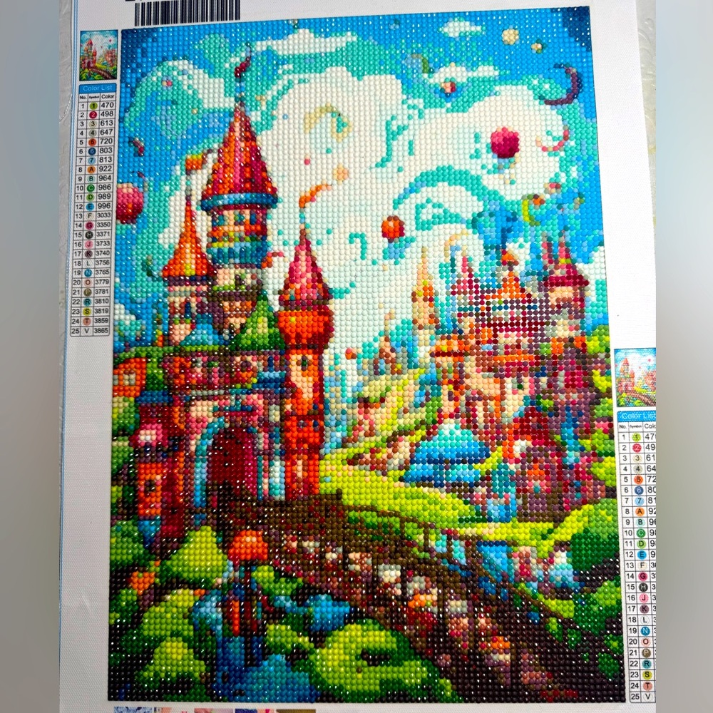Castles And Nice Sky Diamond Art